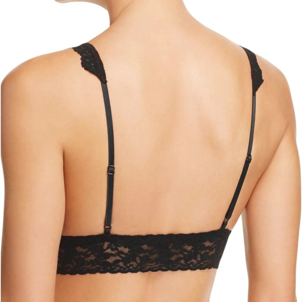 Hanky Panky Suprima Cotton Padded Lace Bralette in White $68 NWT Size Small - Picture 3 of 4